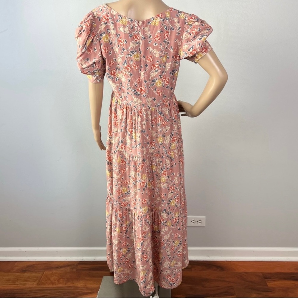 NEW YUMI KIM PINK FLORAL PRINT MIDI DRESS - Picture 8 of 9